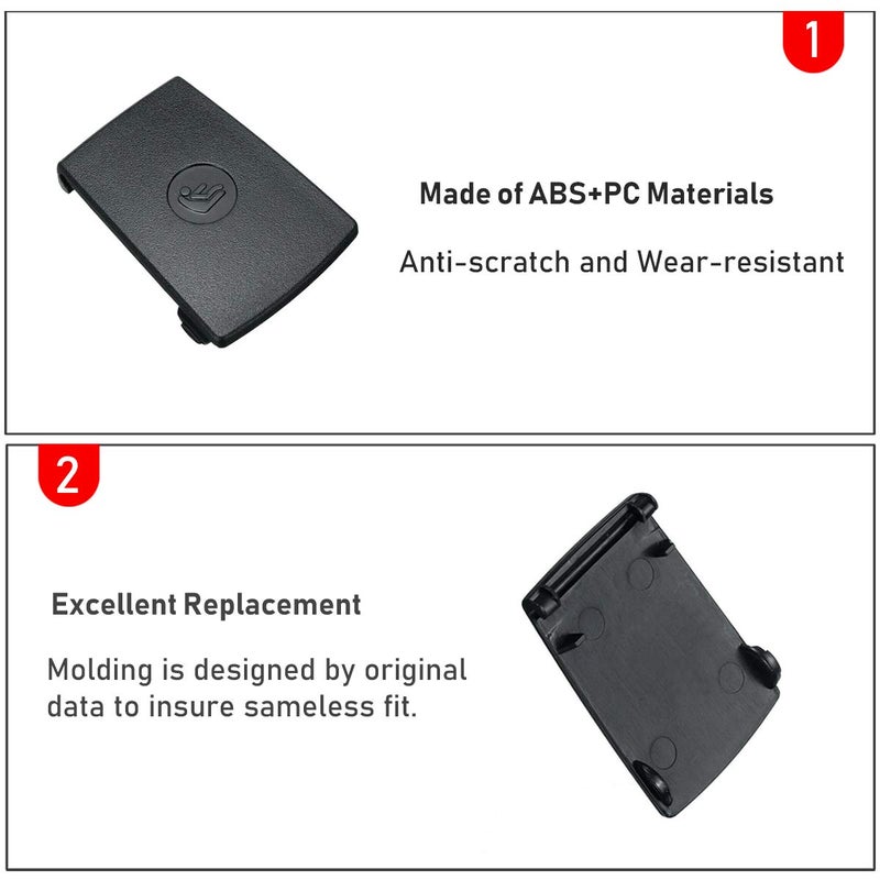 Jaronx for BMW Child Seat Anchor Cover, Rear Row Seat Safety Belt Anchor for BMW Isofix Covers 1 Series E81 E82 F20 F21 /2 Series F22 F87 F23 / 3' E90 E91 F30 F31 F34 F80/X1 E84 (Black) - Image 3